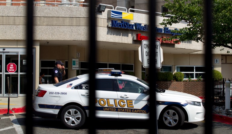 Congressman Steve Scalise, Capitol Police officer Crystal Griner, congressional staffer Zach Barth and Tysons Food lobbyist Matt Mika were also shot. (AP Photo/Jose Luis Magana)