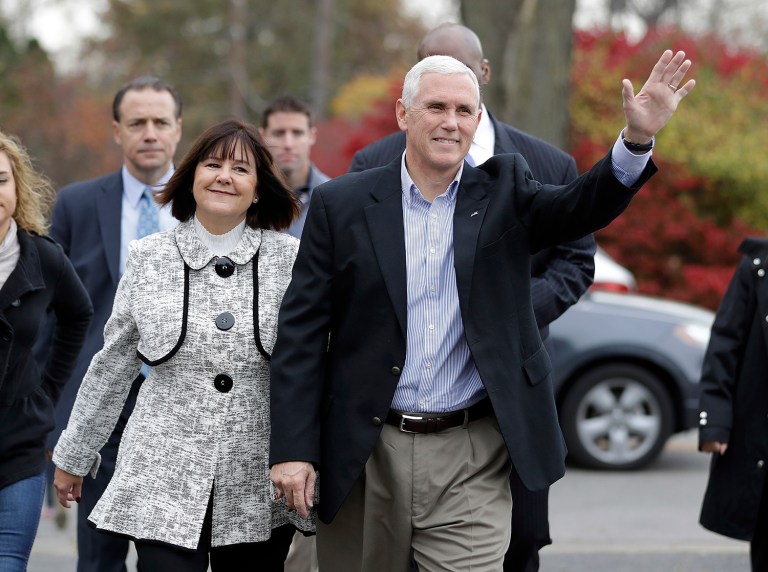 Jill Biden told Mike Pence that he and his family will grow to love the role and vice presidential residence they will soon enter. (AP Photo)