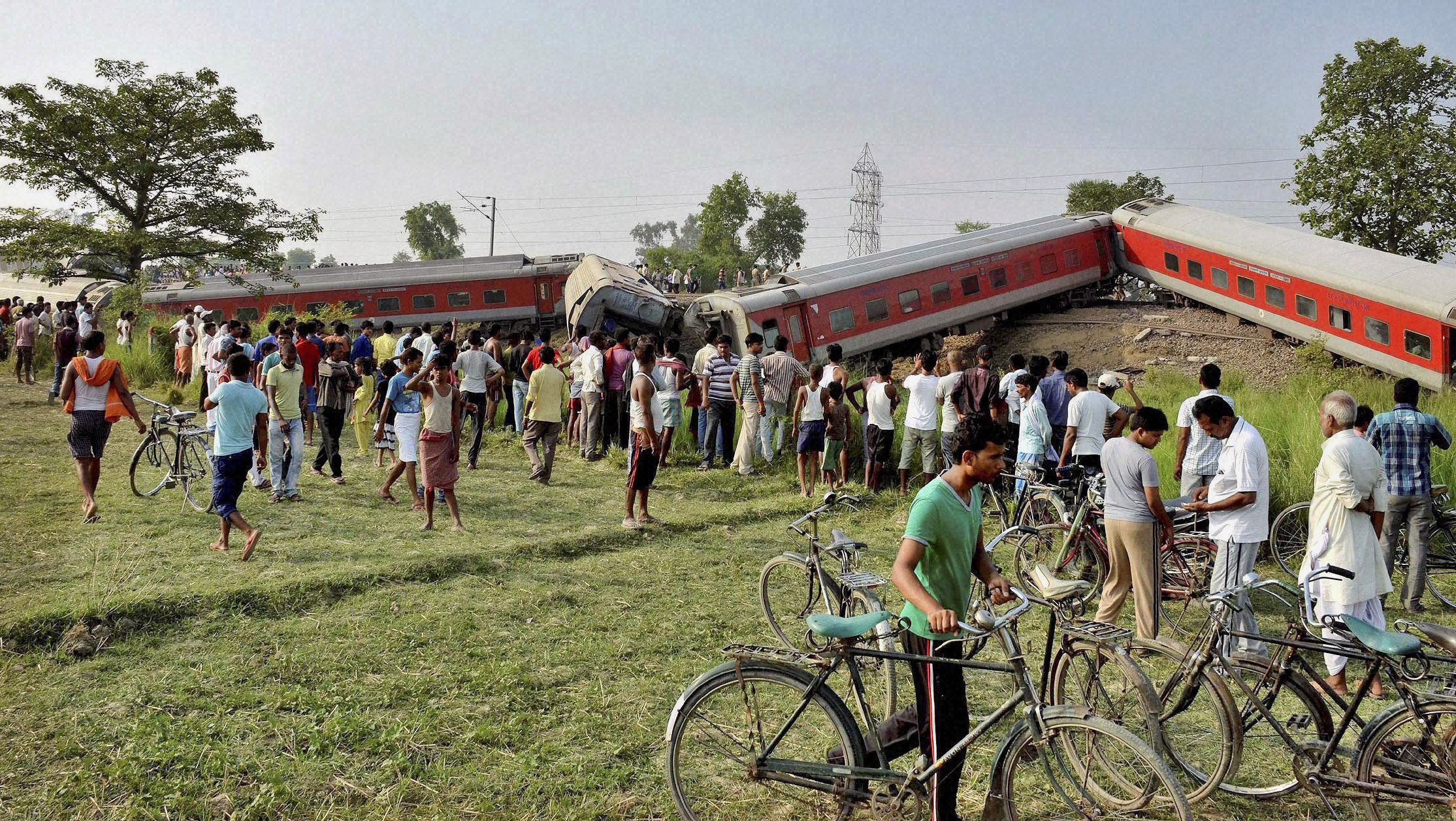 Indian trains derail, killing 4; sabotage probed