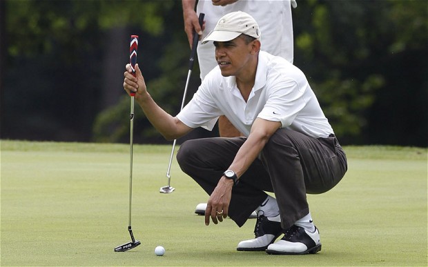 Reporters refuse Obama’s dismissal from golf course, are sent to the ‘shed’