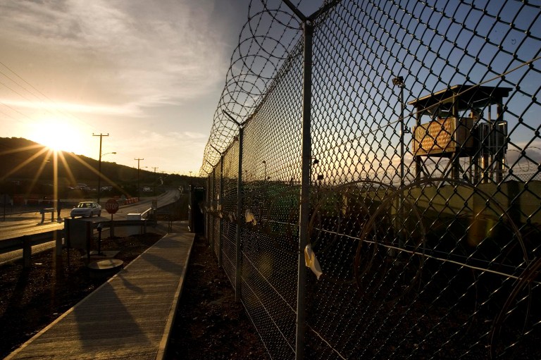 A Guantanamo Bay detainee who had been in federal custody for 14 years has been transferred to Montenegro, according to the Pentagon. (AP Photo/Brennan Linsley, Pool)