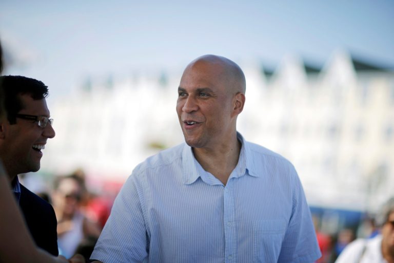 Sen. Cory Booker donated more than 80 percent of his salary last year. (AP Photo/Mel Evans)