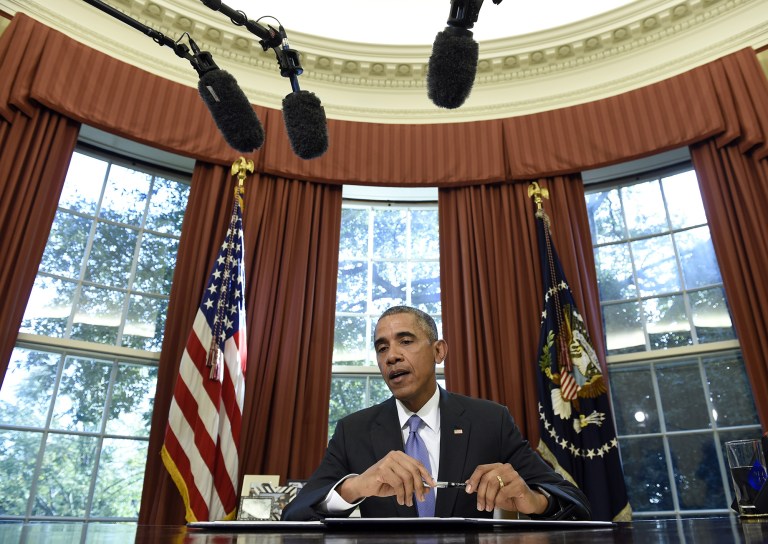President Obama said the rule is needed to protect the rivers, streams, lakes and reservoirs that Americans depend on for drinking water and recreation. (AP Photo/Susan Walsh)