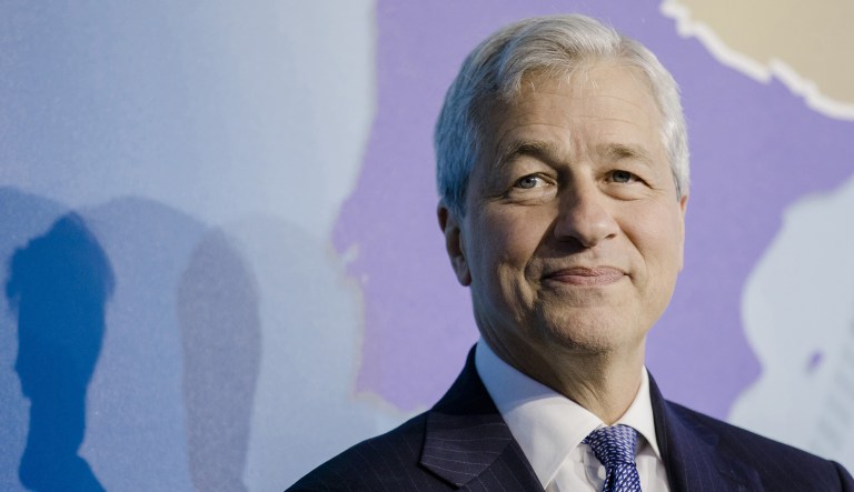Jamie Dimon ripped into the U.S. government Friday, saying that poor governance almost made him embarrassed to be a citizen. (Marlene Awaad/Bloomberg)