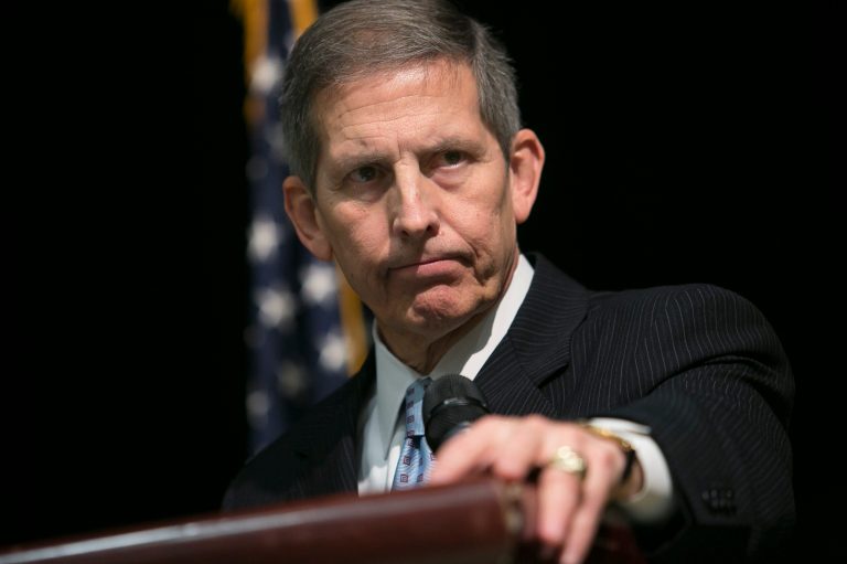 Sloan Gibson, deputy VA secretary, said the agency is moving as quickly as the law allows in getting rid of executives responsible for widespread falsification of patient records to hide long wait times. (Graeme Jennings/Examiner)