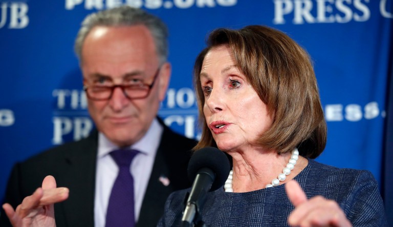 President Trump wants Pelosi and Schumer continue to help Republicans win. (AP Photo/Alex Brandon)