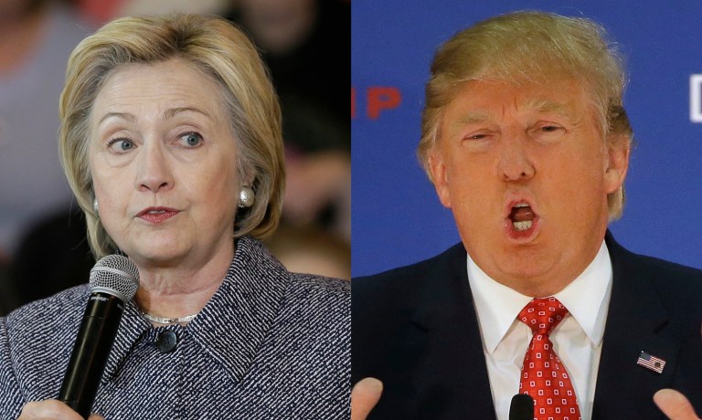 Clinton leads Trump by 7 points among middle-income earners in Michigan, Ohio, Pennsylvania and Wisconsin. (AP Photos)