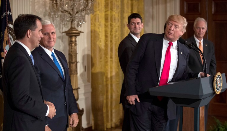 The Trump administration and Republicans are treading dangerously close to becoming the thing they claim to hate: a big, overreaching government. (AP Photo/Carolyn Kaster)