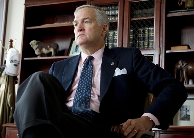 Political analysts are predicting Alabama's Republican attorney general, Luther Strange will fill the U.S. Senate seat that will be left vacant after Sen. Jeff Sessions is confirmed as attorney general Wednesday evening. (AP Photo/Dave Martin)