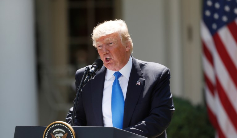 Trump also said he would be 