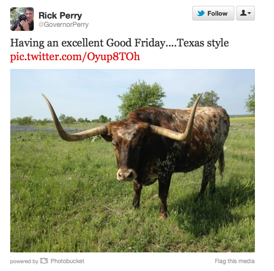 Rick Perry’s Texas-style “Good Friday”