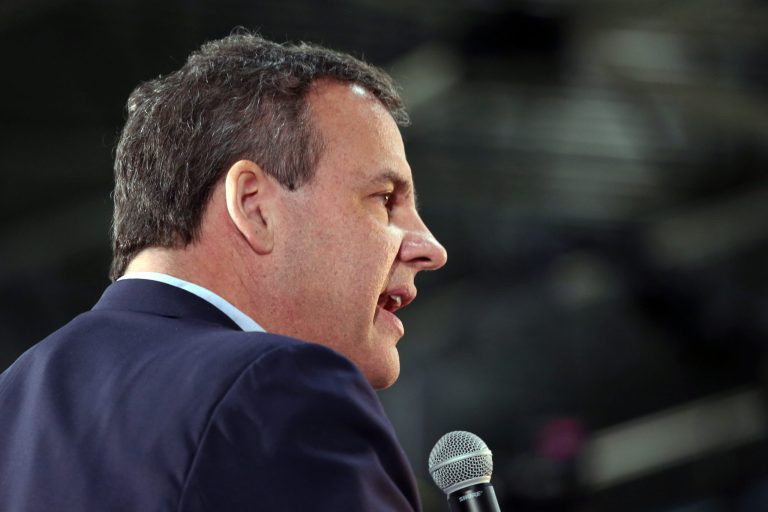 Christie cast himself as the most formidable challenger to Democratic front-runner Hillary Clinton. (AP Photo/Mary Schwalm)