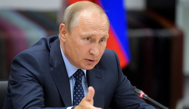 Russian diplomats maintain that the United States is to blame for the strained ties between the former Cold War rivals. (Alexei Druzhinin/Pool Photo via AP)