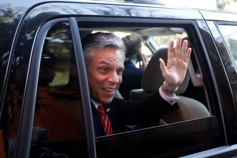 Huntsman said he was in Washington 