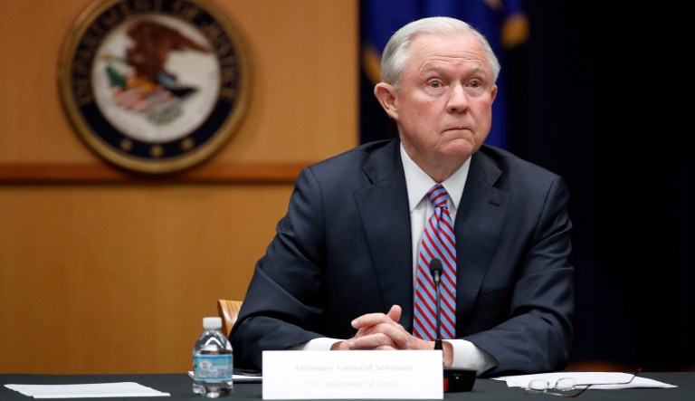 Attorney General Jeff Sessions said in a department memo on Monday that the department may 