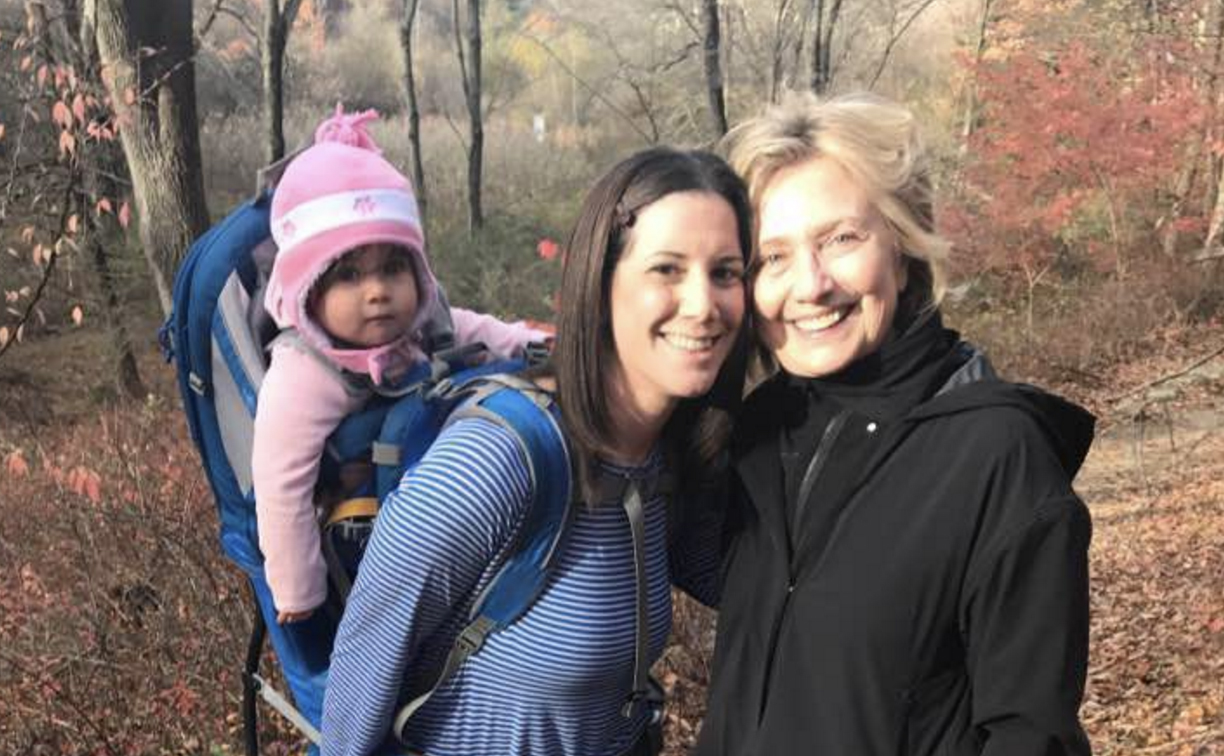 Hillary Clinton spotted walking in the woods two days after election