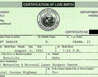 The Real Birth Certificate
