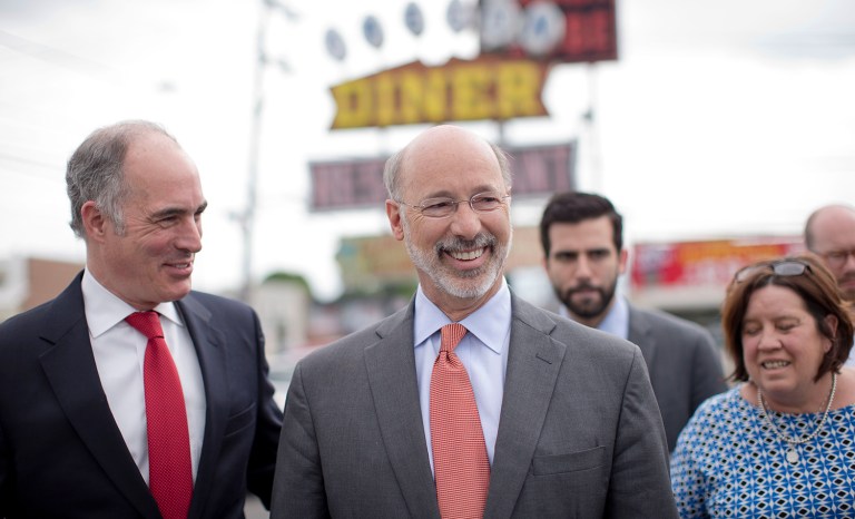 Pennsylvania's two top Democrats' Gov. Tom Wolf and Sen. Bob Casey will face an entirely different electorate than they did in their last races. (AP Photo/Matt Rourke)