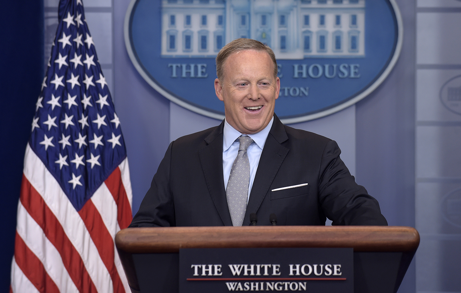 Sean Spicer touts spending bill as a win for Trump