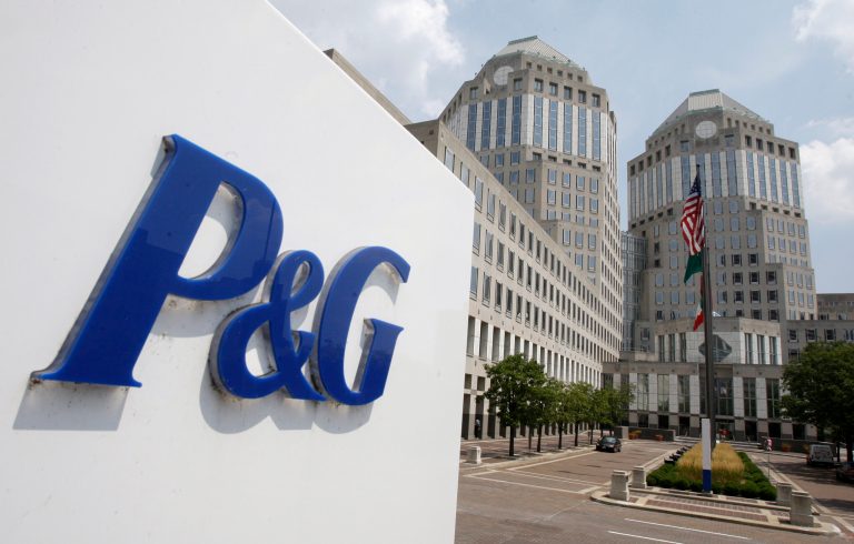 FILE - This Aug. 2, 2010, file photo, shows the Procter & Gamble Co. headquarters building in Cincinnati. P&G reports quarterly earnings on Wednesday, April 23, 2014. (AP Photo/Al Behrman, File)