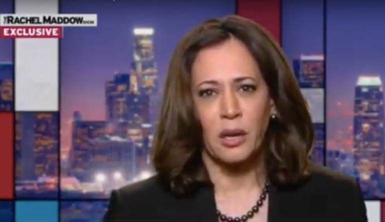 Sen. Kamala Harris, D-Calif., speaking with MSNBC's Rachel Maddow Friday, was the latest lawmaker to weigh in on President Trump's remark that certain foreign nations were 