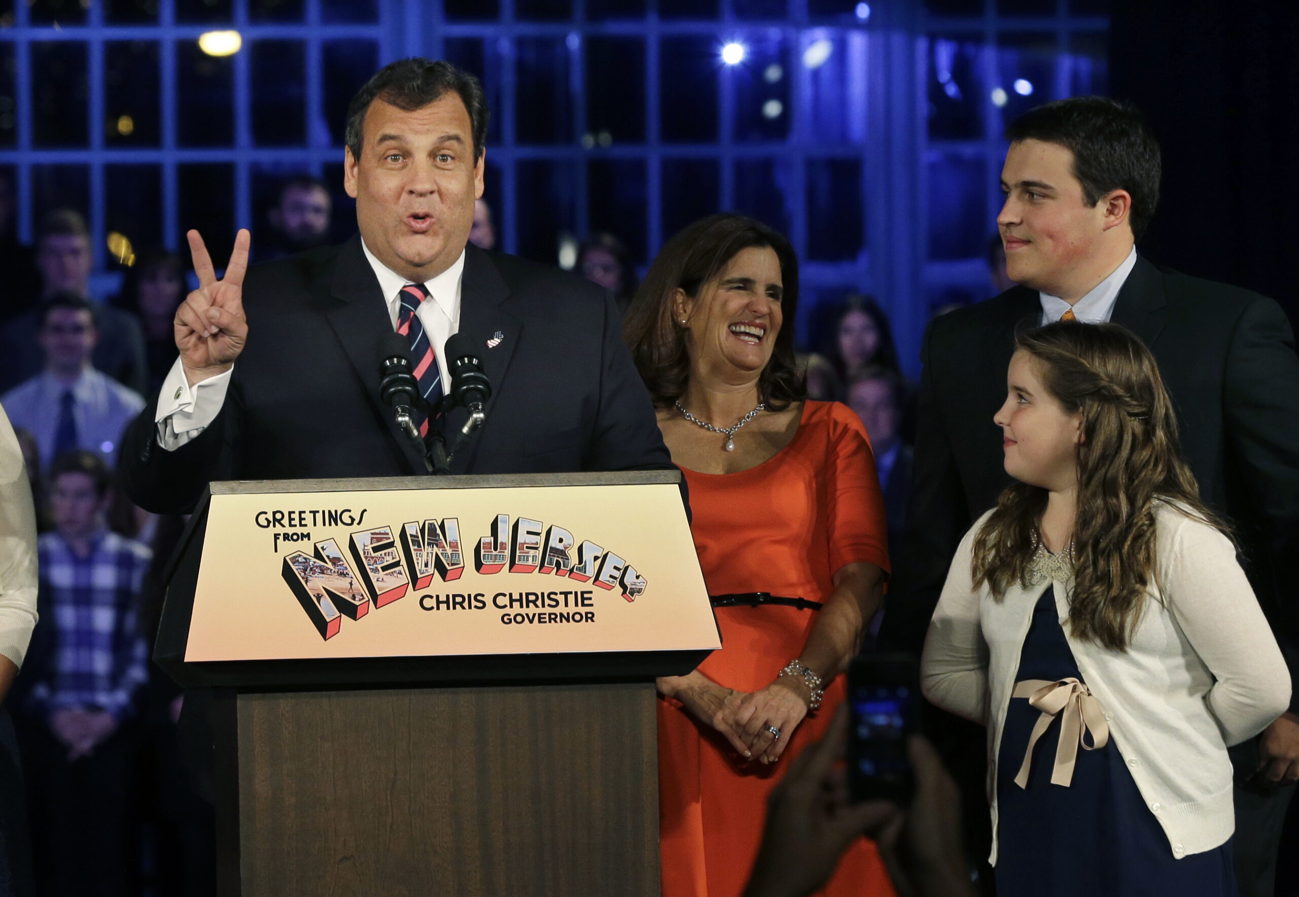 Chris Christie re-elected governor of New Jersey