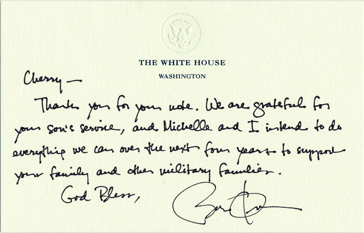 Vet’s mom forced to sell Obama letter to cover VA failures he promised to fix