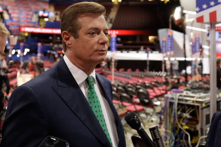 New evidence further links the lobbying firm of Tony Podesta to the work of embattled Trump campaign manager Paul Manafort, shown. (AP Photo/Matt Rourke)