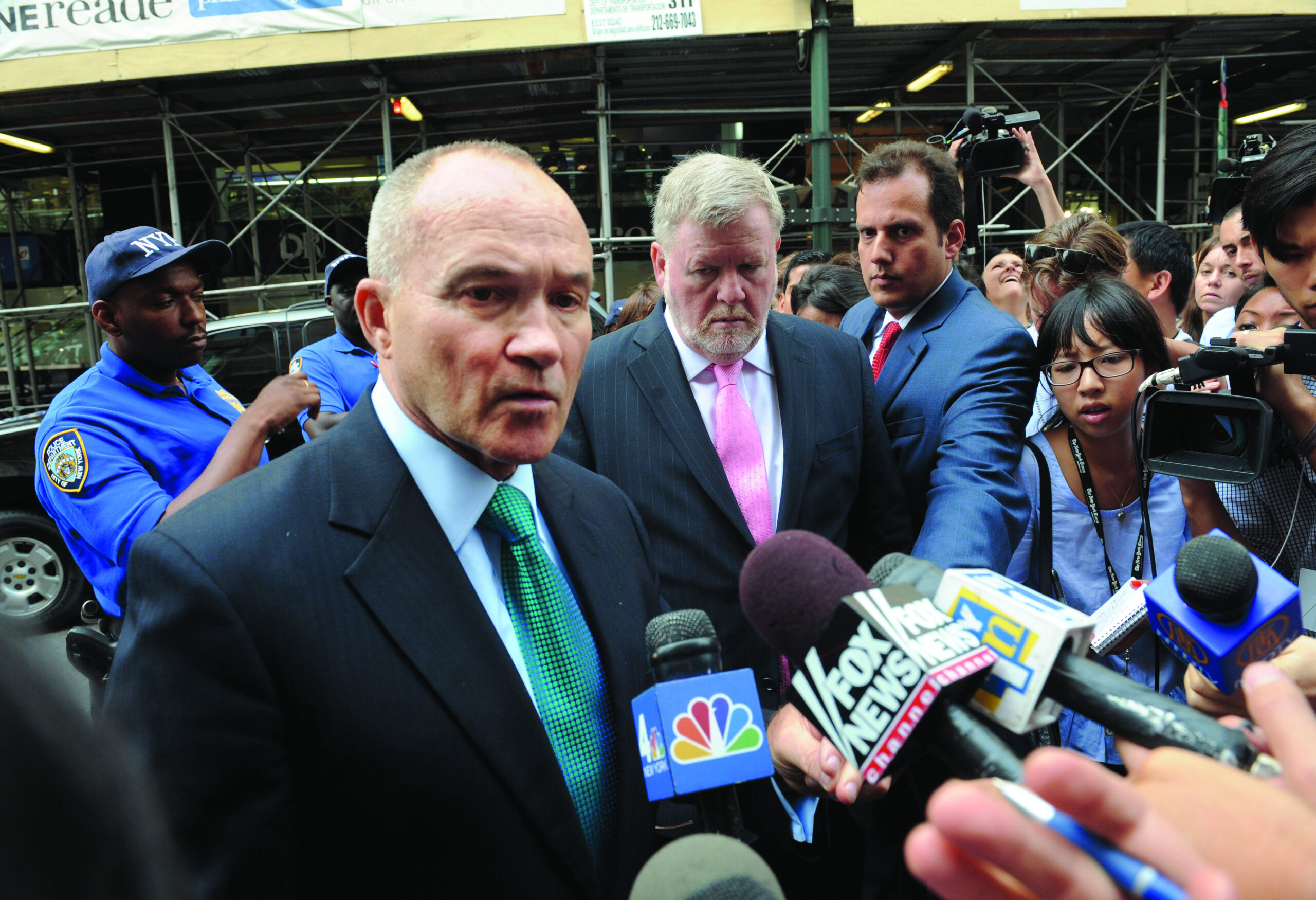 Police commissioner defends force in NYC showdown