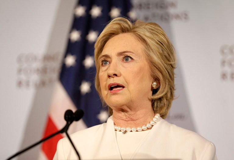 While there is no transcript of the interview with Clinton, the bureau is prepared to hand over extensive notes from the session by the end of this week, Fox News reported Monday. (AP Photo/Seth Wenig)