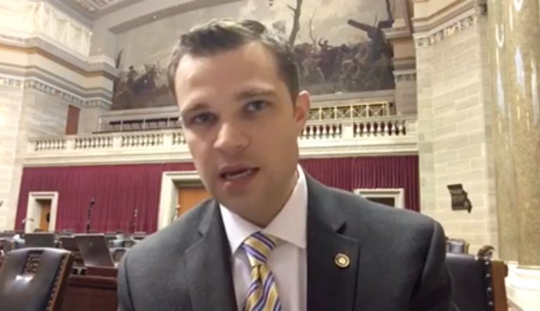 Paul Curtman has scheduled a Saturday rally to kick off the exploratory phase of his bid for Senate. (Image courtesy screenshot)