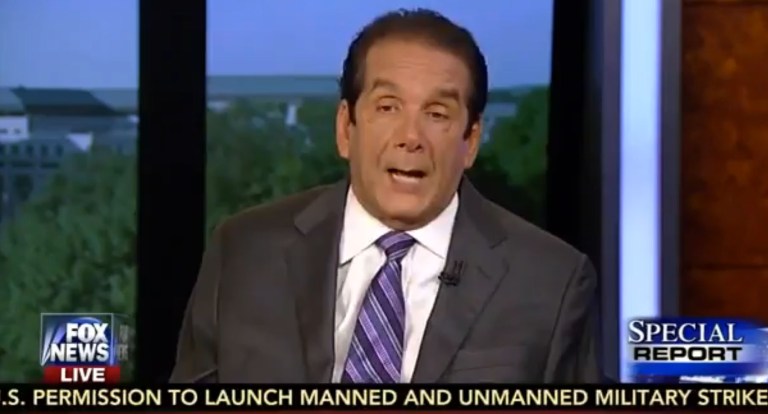 Political commentatorÂ Charles Krauthammer. (Photo courtesy of screenshot)