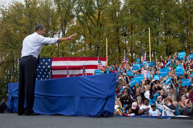 President Barack Obama in Fairfax (AP Photo)