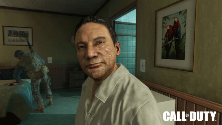 This image provided by Activision Blizzard Inc. shows Manuel Noriega as depicted in the game publisher's 2012 game, Call of Duty: Black Ops II. 