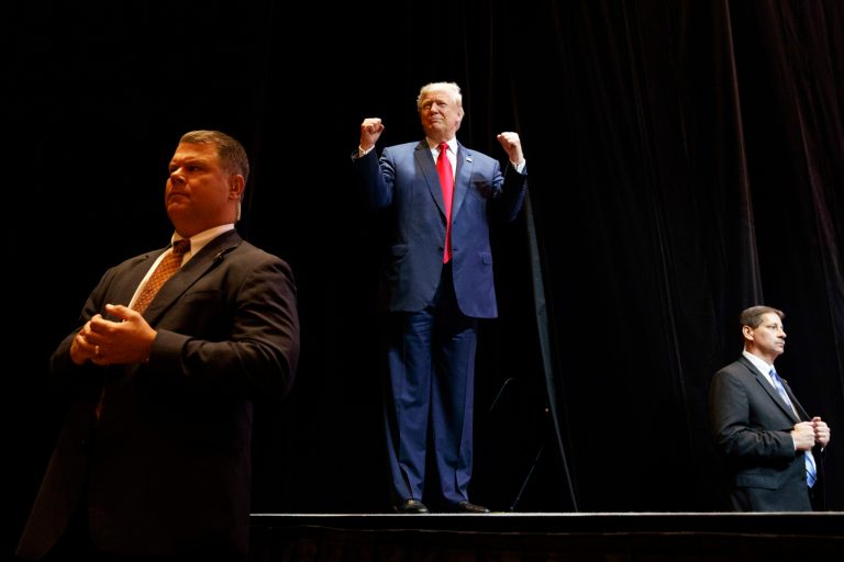 Donald Trump has words for Joe Biden. (AP Photo/ Evan Vucci)