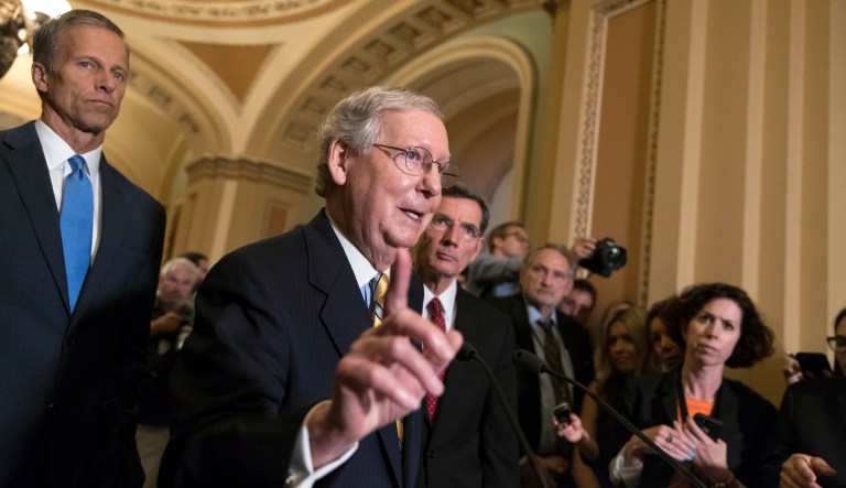It is not clear if McConnell can reach a deal by the end of the week. (AP Photo/J. Scott Applewhite)