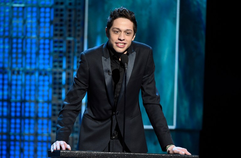 SNL cast member Pete Davidson posted a screenshot of a Trump tweet to Instagram with a profane message to the president-elect. (Photo by Chris Pizzello/Invision/AP, File)