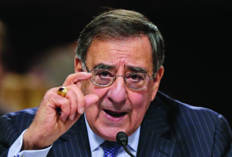 Outgoing Defense Secretary Leon Panetta testifies on Capitol Hill in Washington, Thursday, Feb. 7, 2013, before the Senate Armed Services Committee about the Pentagon's role in responding to the attack last year on the U.S. consulate in Benghazi, Libya, where the ambassador and three other Americans were killed. (AP Photo/J. Scott Applewhite)