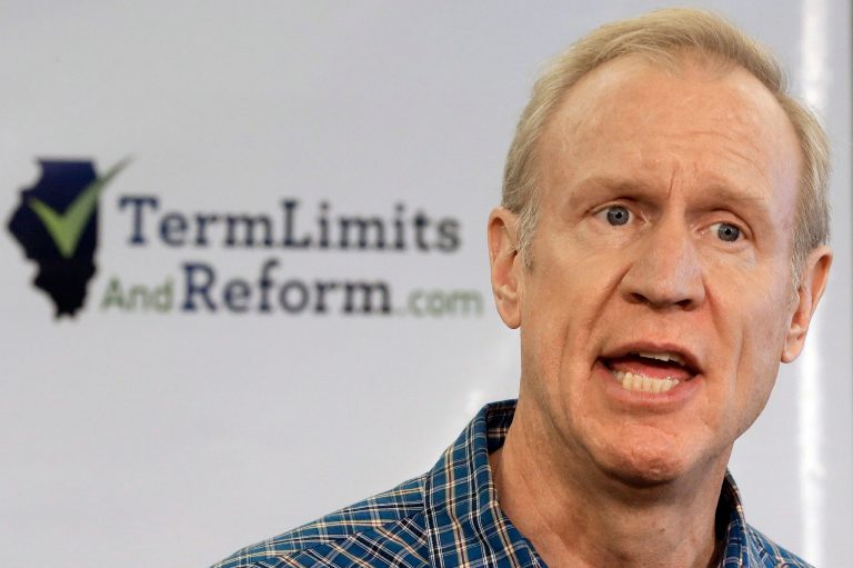 Illinois Republican gubernatorial hopeful Bruce Rauner's last chance at getting term limits on the November ballot may come to an end Friday, the last day the Illinois State Board of Elections has to certify the November ballot. (AP/Seth Perlman)