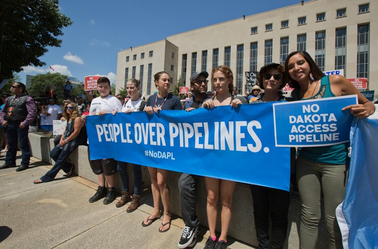 Hillary Clinton's campaign declined to side with people protesting the controversial Dakota Access pipeline, and instead siad everyone's 