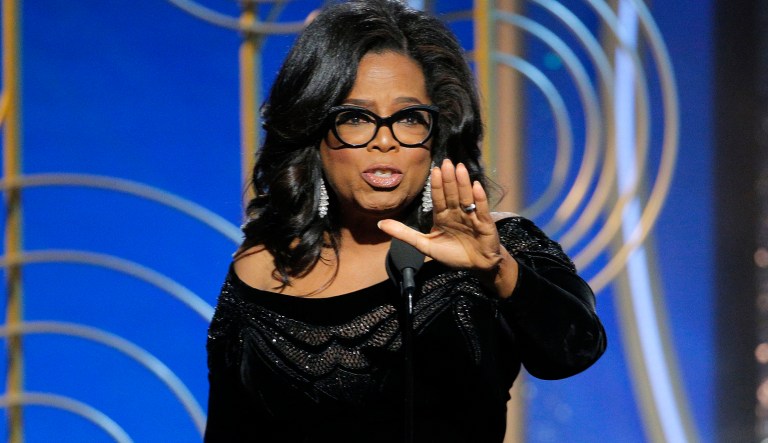 Following Winfrey's powerful acceptance speech of the 2018 Golden Globe Cecil B. DeMille Award for her contributions to the world of entertainment, the Internet and many news organizations lit up with the possibility of Oprah making a serious run at the Oval Office in 2020. (Paul Drinkwater/NBC via AP)