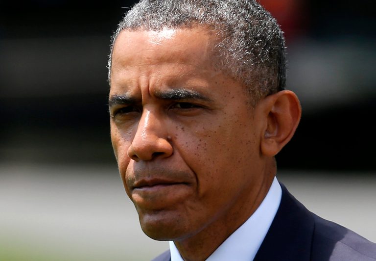 President Obama's approval rating has slipped considerably in states where elections in November could decide who controls the U.S. Senate. (AP Photo)