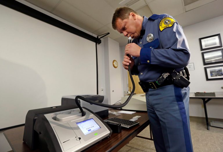 But police must have a warrant before requiring people to take blood alcohol tests. (AP Photo/Elaine Thompson)