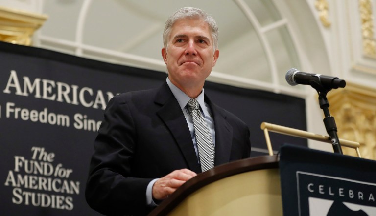 Justice Neil Gorsuch's influence on the Supreme Court's deliberations will be evident immediately when oral arguments start Monday. (AP Photo/Pablo Martinez Monsivais)