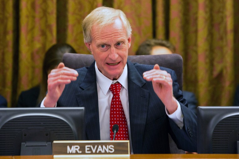 Jack Evans says the federal government could help the beleaguered transit agency avoid a death spiral. (Graeme Jennings/Examiner)
