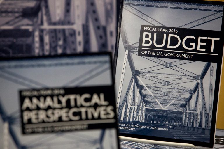 President Obama's new FY2016 $4 trillion budget plan went on sale at the U.S. Government Publishing Office on Monday, February 2, 2015. (Graeme Jennings/Examiner)