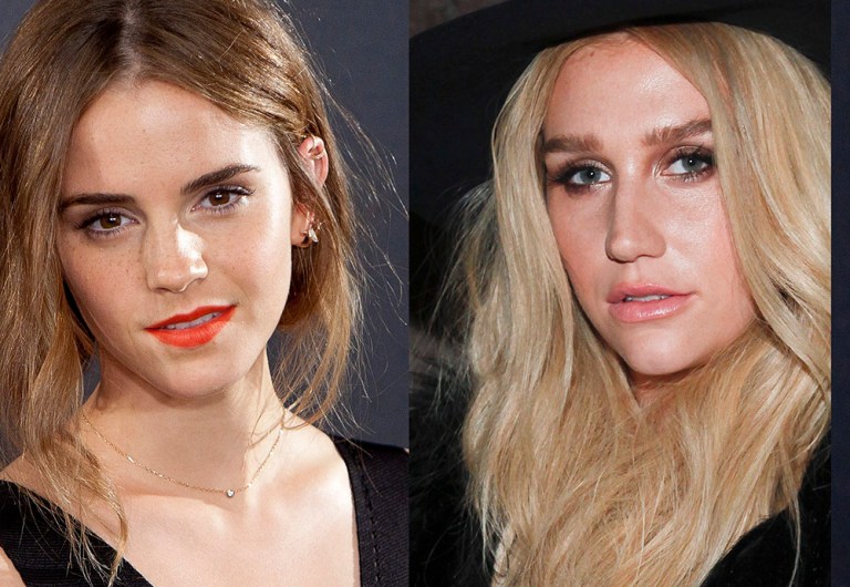 Neither Kesha, right, nor Emma Watson set out to harm women, but the results of their actions would do just that. (AP Photos)