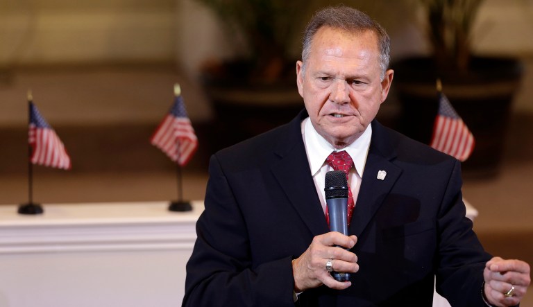 A report alleged that Alabama Senate GOP candidate Roy Moore sexually assaulted a 14-year-old girl when he was 32 years old. (AP Photo/Butch Dill)