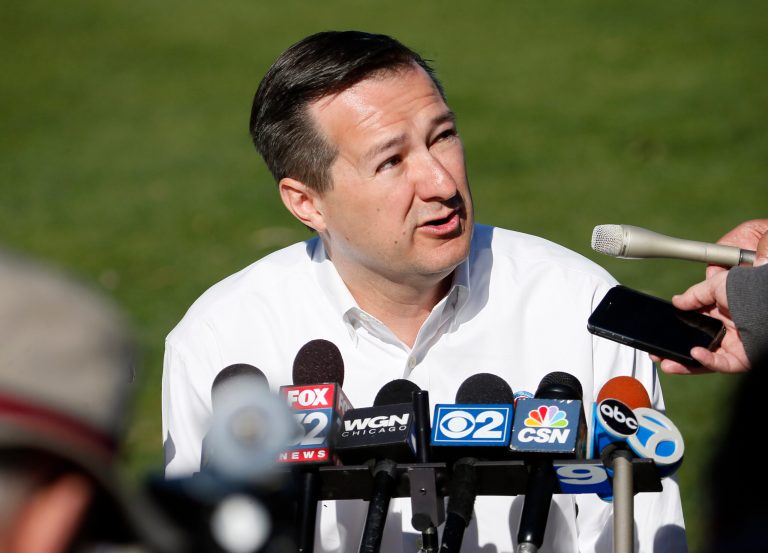 The Ricketts family has been criticized before for its public participation in conservative political causes. (AP Photo/Matt York)
