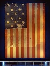 The Star Spangled Banner Flag that inspired the lyrics of the national anthem when it flew above Fort McHenry in the 1814 Battle of Baltimore. AP Photo
